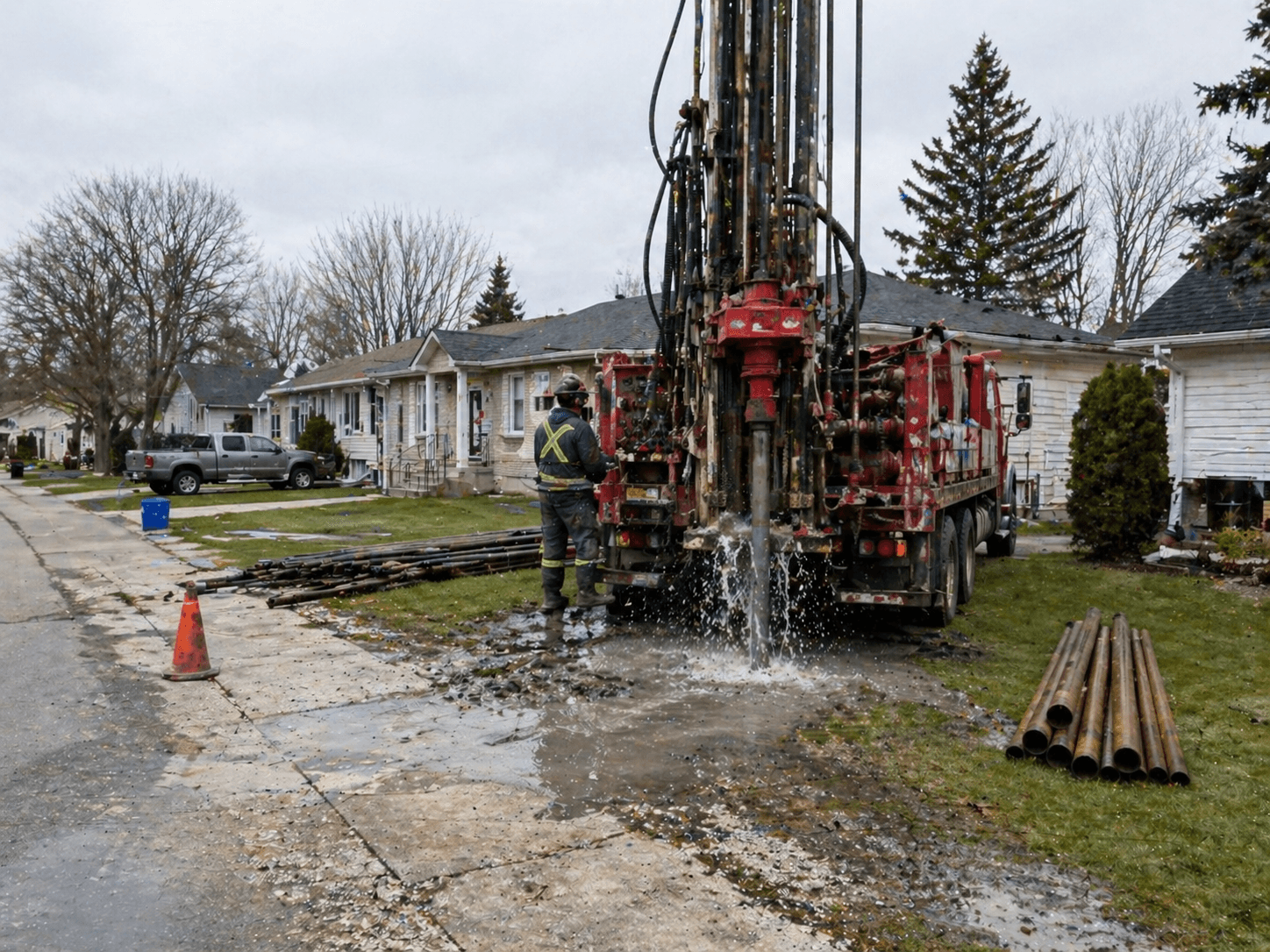 Municipal water-well application